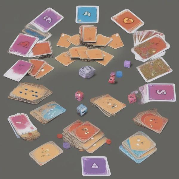 Zag card game variations with different card setups