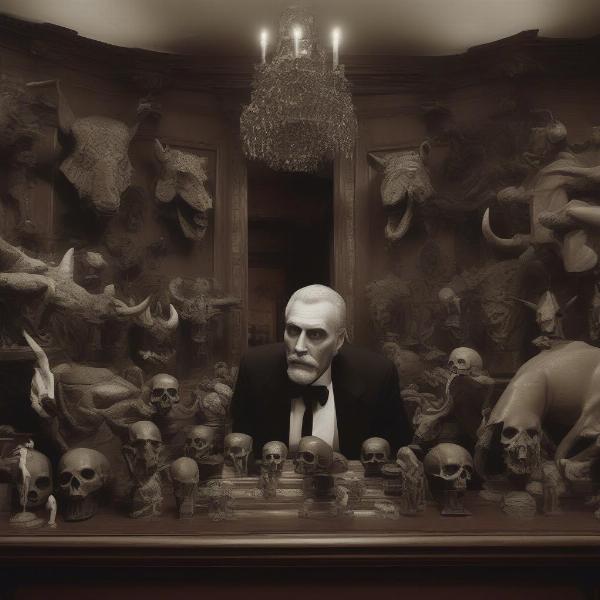 Visual Representation of Zaroff's Twisted Philosophy on Hunting